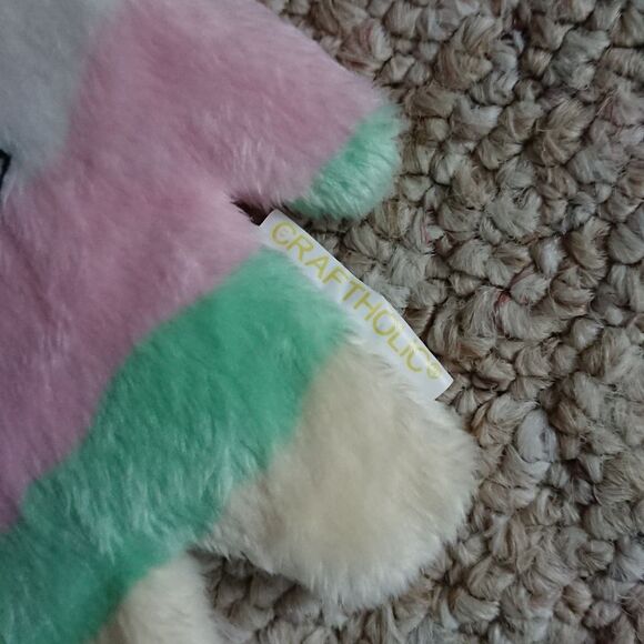 Craftholic Sloth bear change purse - blue/white/pink/green/yellow - Picture 2 of 7